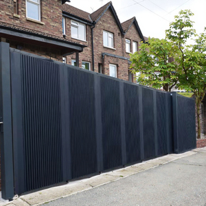 Casa moderna cancello principale esterno Design in alluminio elettrico scorrevole giardino cancello per vialetto anteriore costruito cantieri - Product Image 6