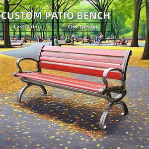 Panca <span class=keywords><strong>da</strong></span> <span class=keywords><strong>Giardino</strong></span> Personalizzabile <span class=keywords><strong>in</strong></span> Legno Massello e <span class=keywords><strong>Ferro</strong></span> Battuto, <span class=keywords><strong>Arredamento</strong></span> Moderno Rustico per Esterni, Ideale per Patio, Sala <span class=keywords><strong>da</strong></span> Pranzo, Soggiorno, Hotel, Scuole, Ospedali - Product Image 5