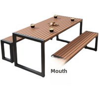 Combinaison de chaises de table à manger d'extérieur modernes pour cour balcon camping de loisirs en plein air pour restaurants événements en plein air faits