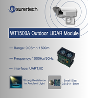 Surertech WT1500A DTOF Sensor óptico 1500m Salida UART/IIC