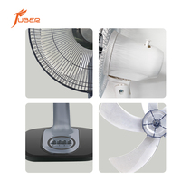 Ventilateur de table portable de 16 pouces pour comptoir de cuisine, facile à nettoyer, grille amovible, fonctionnement silencieux, ventilateur de table oscillant à 3 vitesses