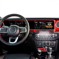 Dijital küme sanal kokpit araba multimedya oynatıcı için Jeep Wrangler J-MAX JL Jeep Wrangler 4xE Wrangler Rubicon 4xe