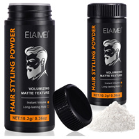 ELAIMEI Formule Naturelle Sûre Douce Tenue Longue Durée Poudre Coiffante Texturisante Mate 10g Poudre Volumisante pour Cheveux pour Hommes