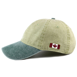 Bandiera del canada Del Ricamo Al Contrario di Colore Cotone Lavato Berretto Da Baseball D'epoca - Product Image 3