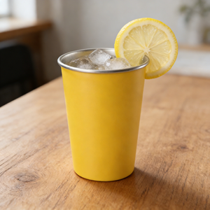 Gobelets en aluminium personnalisés avec logo de couleur jaune, gobelets à bière changeant de couleur, gobelets de fête recyclables, 450 ml, 500 ml, 700 ml, 600 ml, 800 ml - Product Image 1