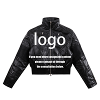 Blouson en cuir matelassé pour homme et femme, en peau de mouton véritable épaisse, avec col montant et empiècements, style motard et universitaire