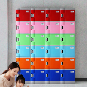 Casier TOPPLA à 4 portes en plastique ABS assemblé, avec serrure électronique, étanche, durable, écologique, portable, pour la salle de sport, la plage, le rangement - Product Image 3