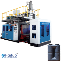 Machine de moulage par extrusion-soufflage automatique pour la fabrication de cônes de signalisation avec moteur à roulement, capable de traiter PS, HDPE, PE, ABS, PP