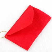 Porte-cartes cadeaux de Noël, enveloppes en feutre de Noël, lettre au Père Noël, sac cadeau pour bonbons de Noël, ornement pour sapin de Noël