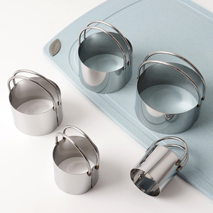 Tốt Nhất Bán 5Pcs Vòng Hình Dạng Mousse Vòng Bánh Vòng Thép Không Gỉ Bánh Quy Khuôn Vòng Tròn Pastry <span class=keywords><strong>Cookie</strong></span> <span class=keywords><strong>Cutter</strong></span> <span class=keywords><strong>Set</strong></span> - Product Image 5