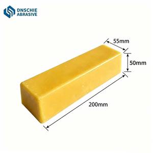 Composé de polissage métallique pour meule à polir, cire jaune pour acier inoxydable, bijoux - Product Image 1