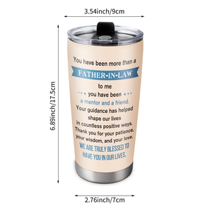 แก้วน้ำเก็บอุณหภูมิสแตนเลส 18/8 ขนาด 20 ออนซ์ แบบกำหนดเองสำหรับพ่อสามี, แก้วน้ำเดินทางแบบส่วนตัว, ของขวัญวันพ่อสำหรับพ่อสามี - Product Image 3
