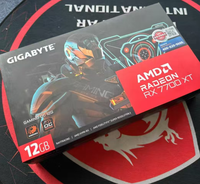Untuk GIGABYTE RX7700 XT 12GB GDDR6 GAMING OC Adaptor Layar 192Bit Akselerator GPU Desktop