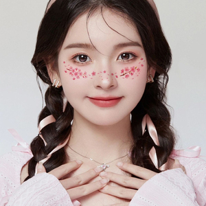 Pegatinas de Pecas Falsas de Dibujos Animados para Mujer, Tatuajes Temporales Impermeables con Purpurina Navideña para Maquillaje Facial y Fiestas - Product Image 1