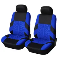 Blue Car Seat Covers Full Set Universal Fit Airbag Compatible for 5 Passenger Most Cars Trucks SUV