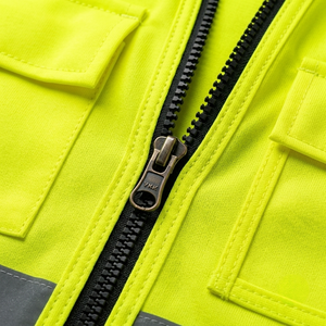 Gilet de sécurité haute visibilité unisexe, bandes réfléchissantes, vêtements de travail en coton, imperméable, séchage rapide, couleur personnalisée - Product Image 4