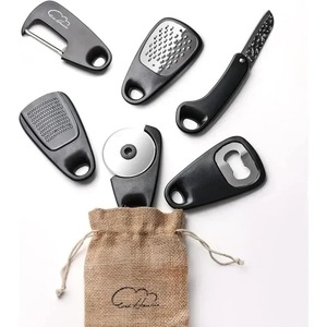6pcs/set Kitchen Gadgets Set Cheese Bottle Opener <b>Vegetable</b> Peeler Pizza <b>Cutter</b> Garlic Grinder Herb Stripper Kitchen Accessories - Product Image 4