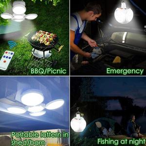 Lámpara Solar LED de Camping, Portátil, Plegable, para Exteriores, de Emergencia, Recargable - Product Image 4