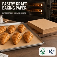 Papier sulfurisé imprimé sur mesure, qualité alimentaire, feuilles de papier pour gâteaux, résistant au four, pour boîtes à pâtisserie et fabrication de pâtisseries