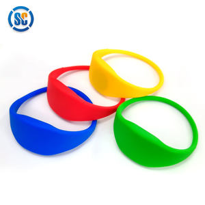 Etiqueta NFC Mini para Redes Sociales, Pulsera NFC Negra, 13.56Mhz 125Khz, Pulseras RFID NFC de Silicona Delgada con <span class=keywords><strong>URL</strong></span> Codificada - Product Image 4