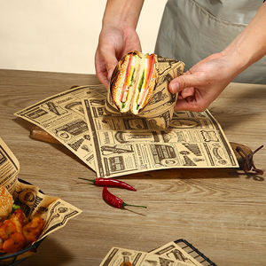 Food Grade Grease Greaseproof <b>Paper</b> Food Wrappers <b>Wrapping</b> <b>Paper</b> for Bread Sandwich <b>Burger</b> Fries Cookies Oil <b>Paper</b> Wholesale - Product Image 3