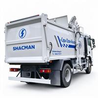 Camion à ordures compacteur à chargement latéral automatique diesel SHACMAN L3000 pour la collecte des déchets municipaux