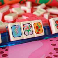 Nouvel ensemble de Mahjong sur mesure 2026, 3 couches, 160 tuiles en acrylique américain, ensemble de luxe sculpté, portable pour voyage, en gelée, sur mesure