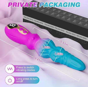 Dildo - Dildo - Dildo Monstre Vibrant Fantaisie - Vibrateur en Silicone avec Affichage LED pour Point G, 9 Vibrations Puissantes, Stimulation Clitoridienne - Product Image 6