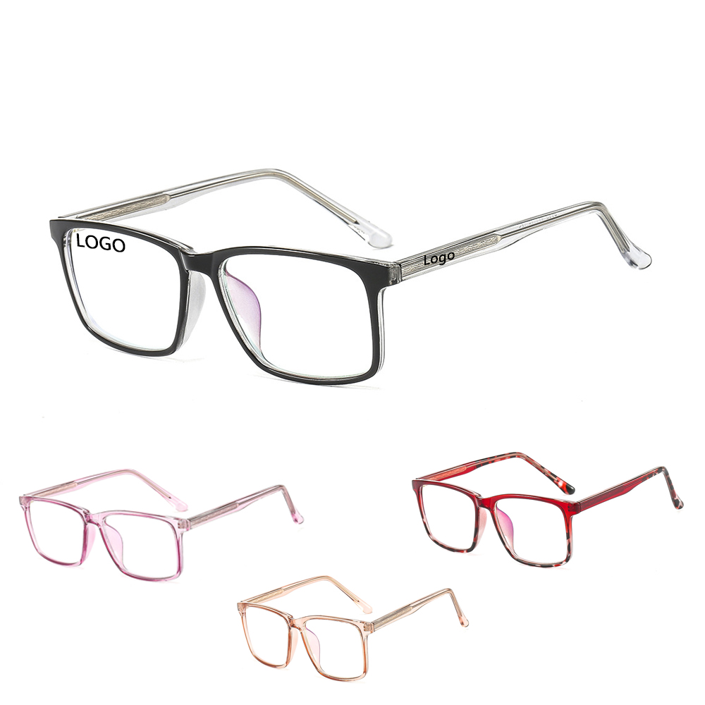 2024 Wholesale Stock New Arrival High Quality TR90 Anti Blue Light Fashionable Brand Designer Unisex Square Glasses