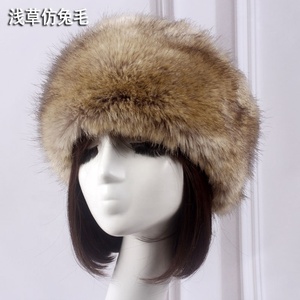 <span class=keywords><strong>2022</strong></span> <span class=keywords><strong>hiver</strong></span> épais fourrure russe fausse fourrure bandeau moelleux filles chapeau de Ski avec cache-oreilles pour les scènes de plage en plein air - Product Image 5