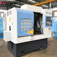 GOLDCNC TCK460 TCK500 Fraiseuse automatique pour tour CNC Lit horizontal oblique GSK Control Twin Medium Duty Turning Center