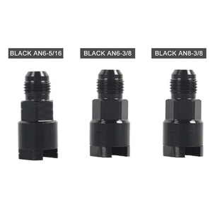 AN6 AN8 <b>Quick</b> Connect Fuel Adapter for LS Swap, 5/16"3/8" Hardline to 6AN 8AN Male Flare Fuel Line Fitting - Product Image 4