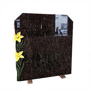 หินแกรนิตสีเทาอ่อนธรรมชาติขัดเงาสำหรับหลุมศพและอนุสรณ์สถาน - Product Image 3