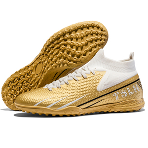 Chaussures de football personnalisées OEM ODM à tige haute, respirantes, en maille, options FG/TF, multicolores - Product Image 4