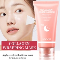 Masque de Collagène Rapide Effet Peau de Verre Peel-Off Coréen Soin Nuit Hydratant Masque Facial Enveloppant au Bio-Collagène