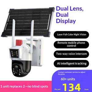 Telecamera di Sorveglianza Solare con Doppio Schermo, Controllo Remoto 4G Wireless WiFi HD, Impermeabile per Esterni, Tracciamento AI Bidirezionale - Product Image 5