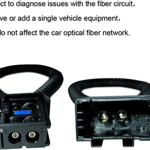 Adaptador de fibra óptica macho y hembra para conectores de automóviles Benz con cable en espiral - Product Image 3