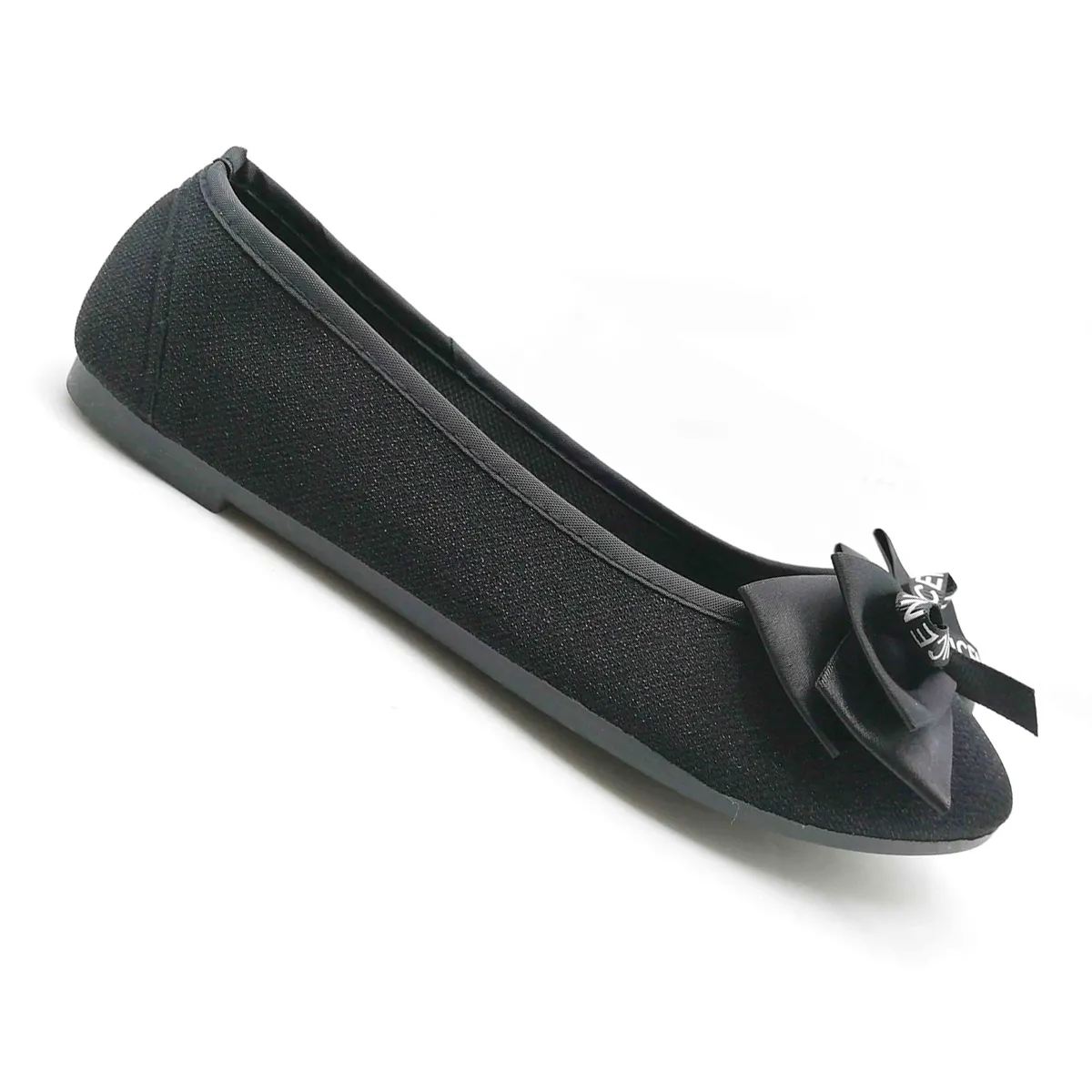 Bowknot Womens Flat Ballerinas Injection PVC Ladies Flat Shoes Collection Cheap Price