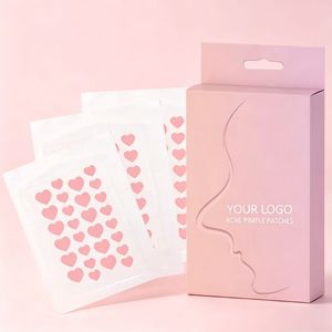 Patchs Hydrocolloïdes en Forme de Cœur pour l'Acné, Marque Privée OEM, Absorbant le Pus, Dissimulant les Imperfections, <span class=keywords><strong>Patch</strong></span> <span class=keywords><strong>Anti</strong></span>-Boutons à l'Acide Salicylique - Product Image 1