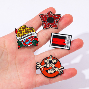 Fashion Eleven Broche de Aleación con Diseño de Waffle, <span class=keywords><strong>Demogorgon</strong></span>, Flor y Logotipo de TV, Personaje de Terror y Ciencia Ficción, Pin de Solapa para Colección de Fans y Regalo - Product Image 5