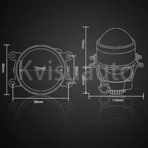 CQL KVISUAUTO 3.0 pouces, projecteur de phare antibrouillard HID bi-xénon, utilisation de lampes D2S D2H H11 pour SUBARU Ford CITROEN pour <span class=keywords><strong>DACIA</strong></span> - Product Image 6