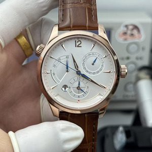 Reloj Mecánico de Diseño Clásico de Alta Calidad con Indicador de Reserva de Marcha, Función de Fecha y Dos Zonas Horarias - Product Image 2