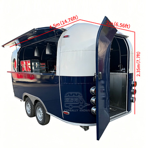Remorque à pizza en acier inoxydable certifiée DOT, camion de restauration ambulante pour milkshakes, chariot de café et de crème glacée avec cuisine intégrée - Product Image 5