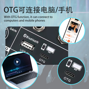 Konsol Pencampur <span class=keywords><strong>Audio</strong></span> 4 Kanal Layar Besar dengan 99 DSP Antarmuka OTG untuk Gereja, Band Kecil & Rekaman Mobile HLZ4 - Product Image 6