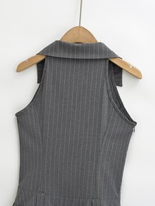 Vestito 2024 donna estate nuovo stile <span class=keywords><strong>accademia</strong></span> di moda abito Vintage Slim-Fit Casual Chic donna Mini abiti Mujer - Product Image 6