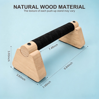 Barres de pompes en bois, base antidérapante, équipement d'entraînement à domicile, barres parallèles en bois