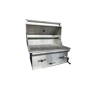 C01 304 Stainless Steel Built In Outdoor Commercial Bbq Luxury Charcoal Gas Bbq Grill For Sale