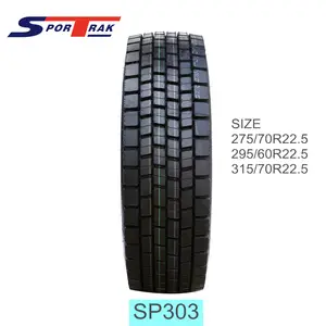 315/70R22.5 ağır kamyon lastikleri Sportrak marka büyük kamyon lastikleri tüpler