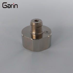 공장 직판 다이얼 사이즈 25mm 1/8 NPT 150Bar 니켈 도금 황동 쉘 미니 압력 게이지 - Product Image 4