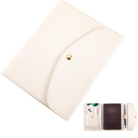 Carnet de notes A5 personnalisé, couverture de carnet, petite pochette compacte pour passeport, porte-documents en cuir PU pour cadeaux